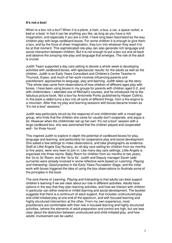 Article - It’s not a box!