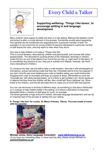 ‘Things I like boxes’