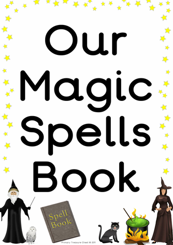 Magic Spell Book Cover Poster