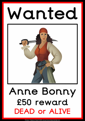 Wanted Pirate posters