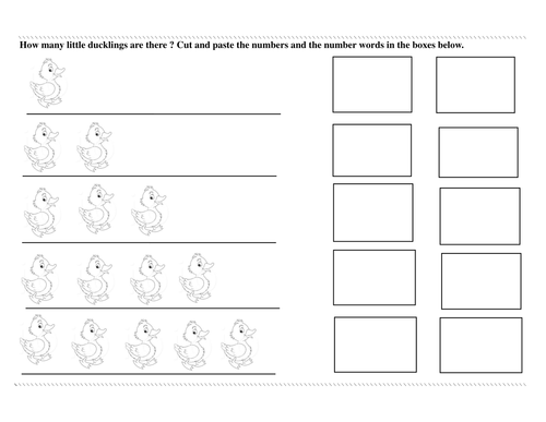 Five Little Ducklings worksheet | Teaching Resources