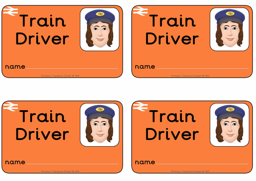 Train Driver Badges