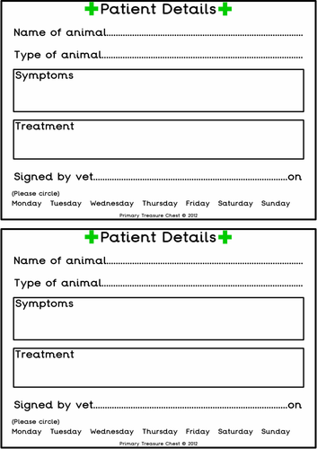 Pet details Worksheet