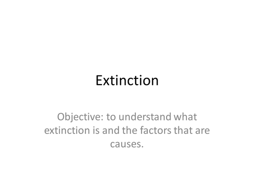 Environmental change and extinction
