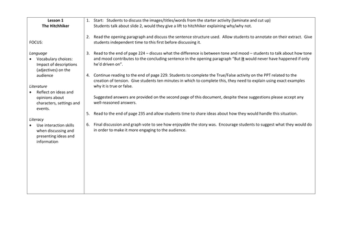 The Hitchhiker by Anthony Horowitz