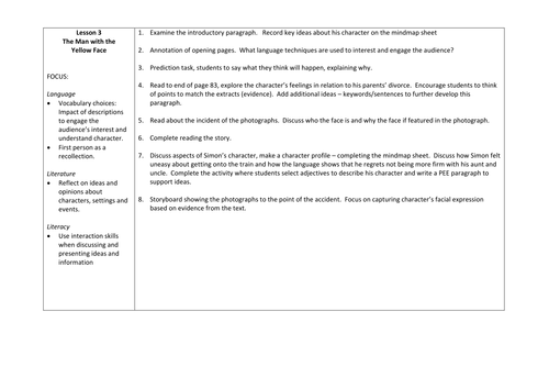 The Man with the Yellow Face by Anthony Horowitz