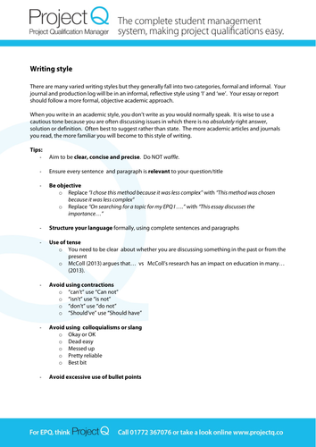 Epq introduction example picture