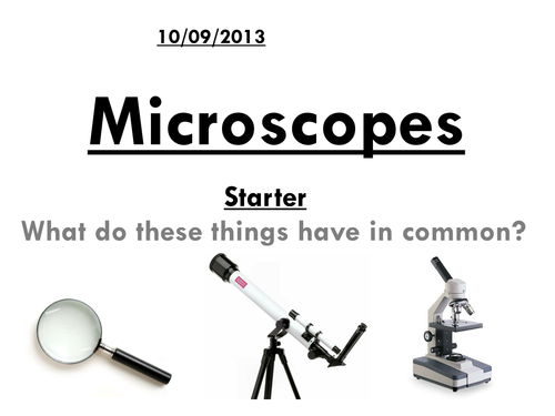 Microscopes intro