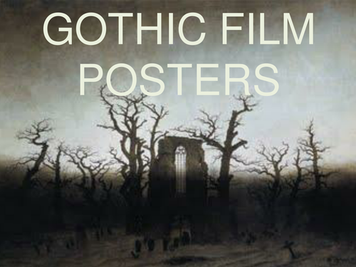 Gothic Film Poster Creation PPT