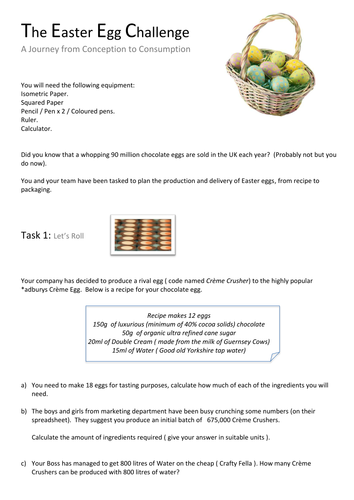Easter Egg Challenge EOT revision