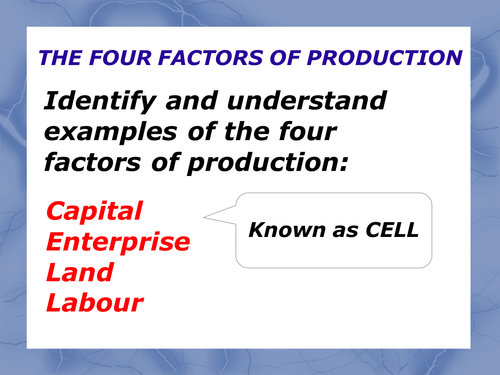 OCR GCSE ECONOMICS WEEK 1 ECONOMIC PROBLEM