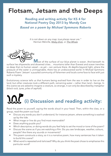 Into the Deeps: reading and writing