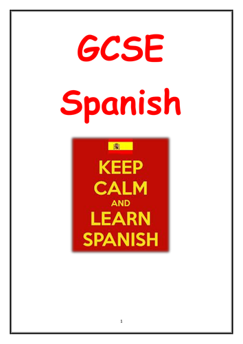 GCSE Spanish Booklet
