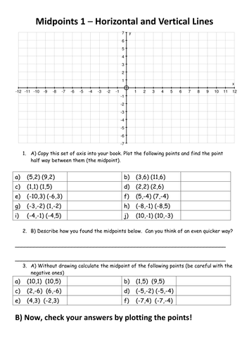 Midpoints of a Line