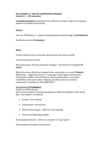 2 Lessons on Identity and Diversity