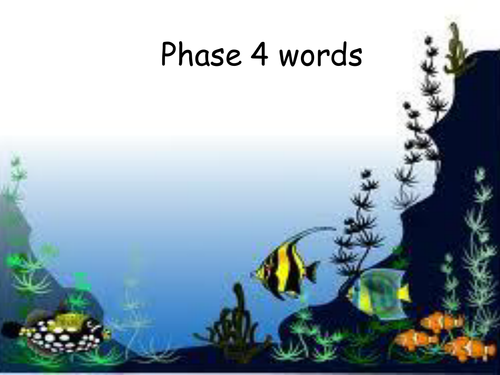 Phase 4 word presentation