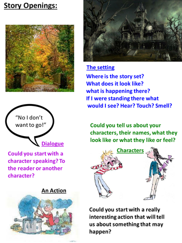 Story Opening ppt and activities Teaching Resources