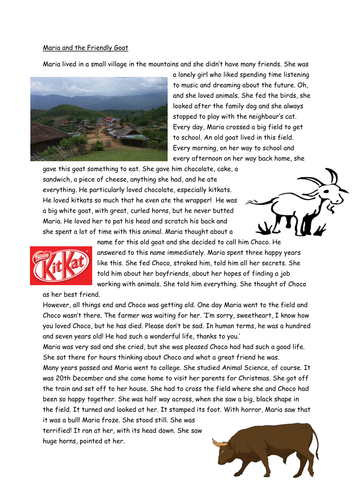 Maria and the Friendly Goat