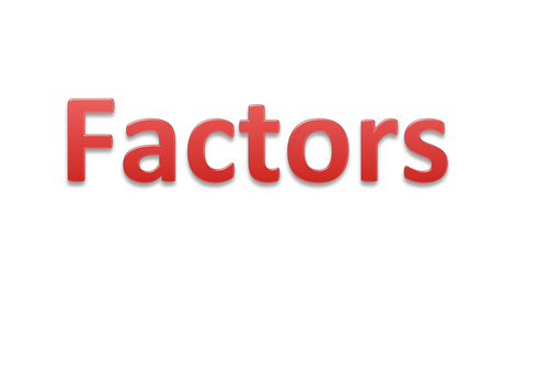 Factors lesson