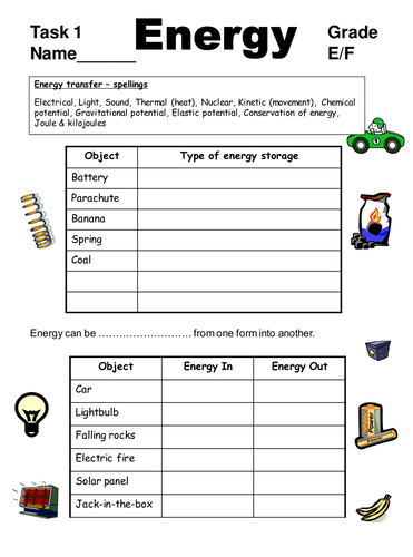 types-of-energy-worksheet