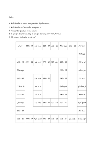 long division game teaching resources