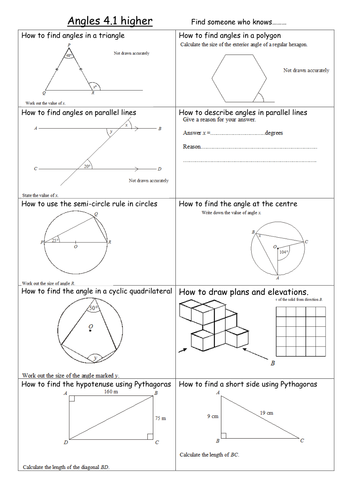 revision lesson for geometrical reasoning MATHS
