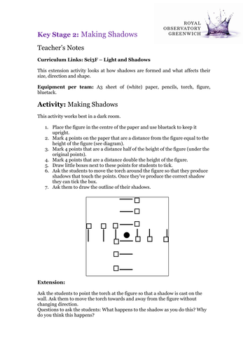 KS2 - Making Shadows