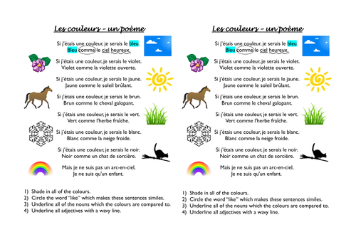 Les couleurs - 3 lessons