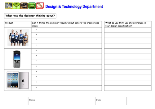 Writing a specification leading to first ideas