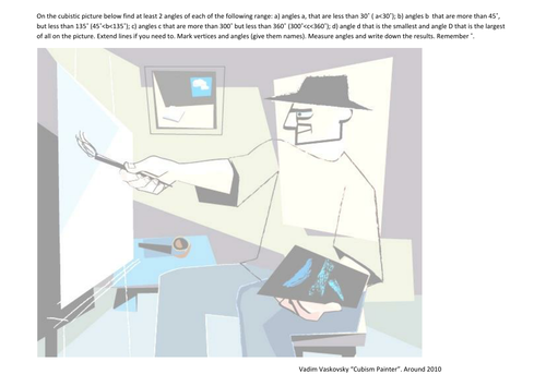 Measuring and drawing angles with a protractor