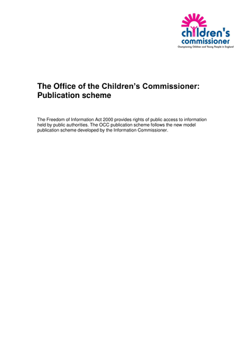 Publication Scheme