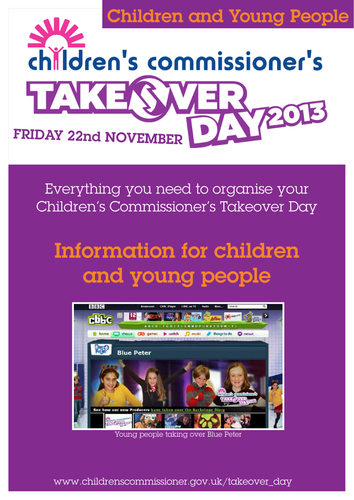 Takeover Day - Guidance Children & Young People