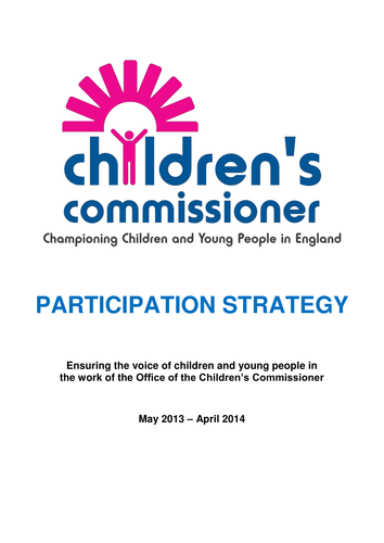 OCC Participation Strategy - Ensuring the Voice