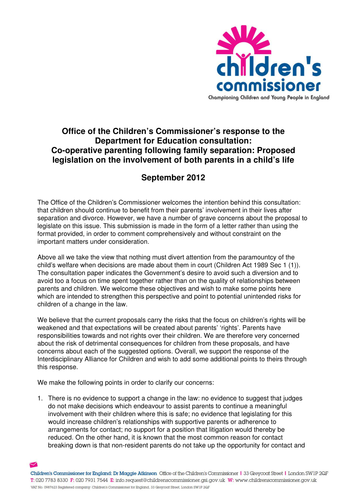 OCC Response - Family Separation