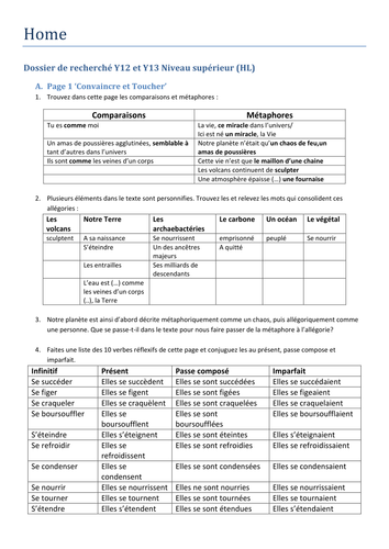 Home documentaire sur l'environnement