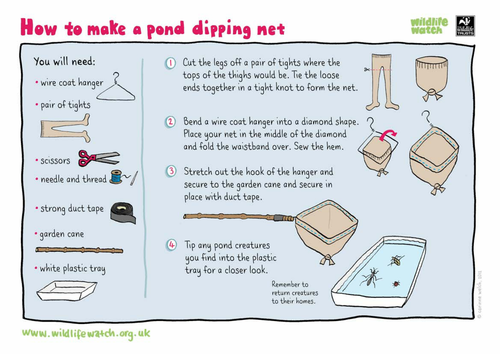 Make your own pond dipping net