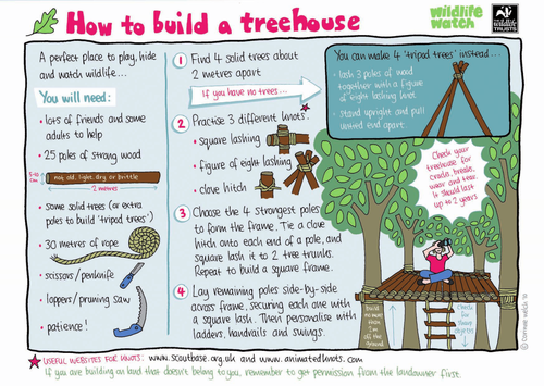 How to build a treehouse