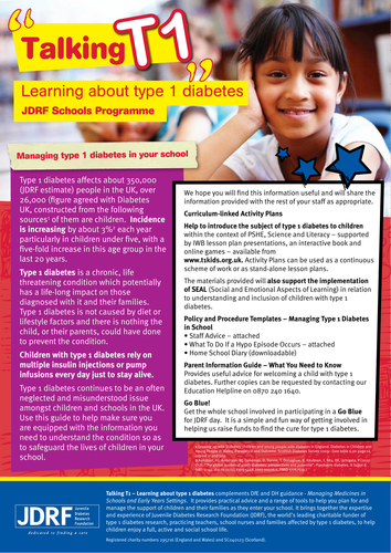 Type 1 Diabetes Made Simple - Primary School Guide