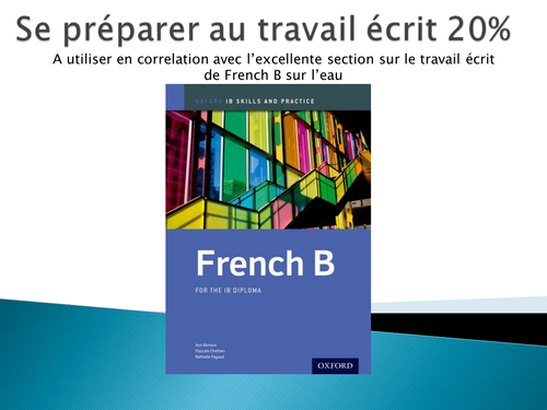 Travail écrit Francais B Présentation