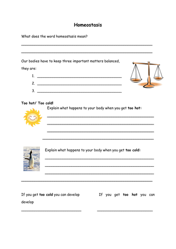 Worksheet Homeostasis Worksheet homeostasis temperature control and excretion by danielle21711 teaching resources tes