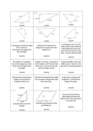 Pythagoras' theorem | Teaching Resources