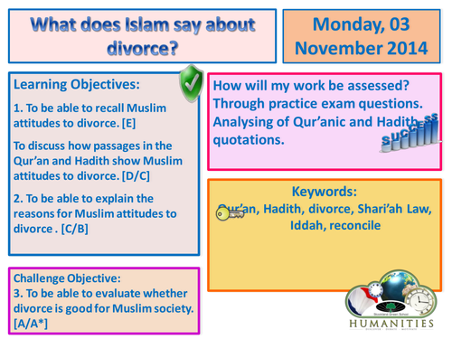 Divorce in Islam for Edexcel