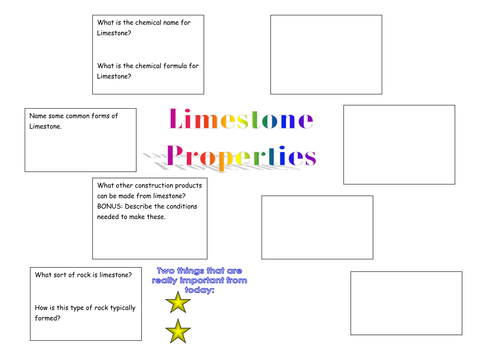 Limestone Lesson 1