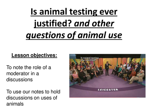 Animal rights discussion presentation | Teaching Resources