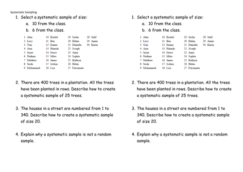 Sampling Techniques - GCSE Statistics