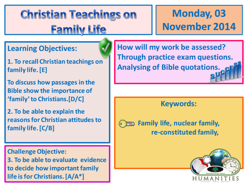 Christian Teachings on Family Life Edexcel