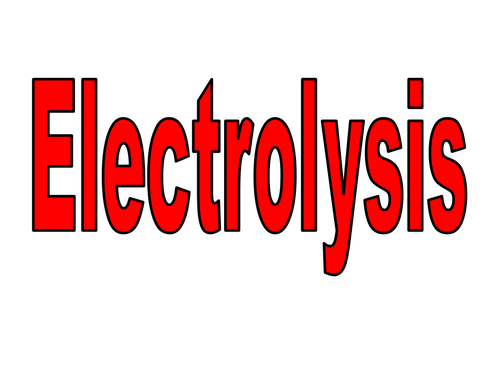 Electrolysis