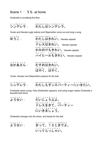 Japanese Skit - Cinderella