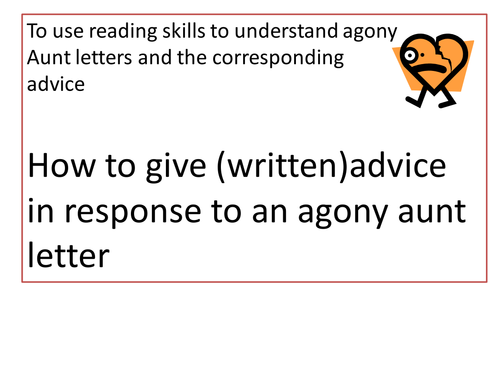 Giving advice-relationships and health issues 2