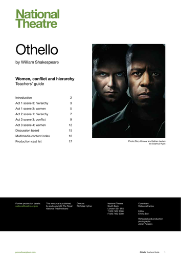 Othello interactive whiteboard resource